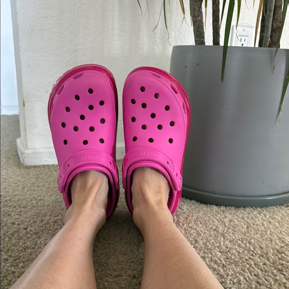 Pink Platform Clogs